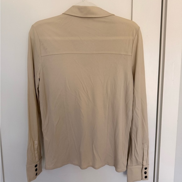 Frame Denim Beige Button-Up Blouse - Picture 2 of 2